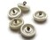 5 19mm Vintage Round White Plastic Pearl Shank Buttons